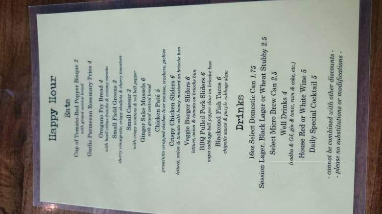 The Observatory - Portland, OR menu_pic