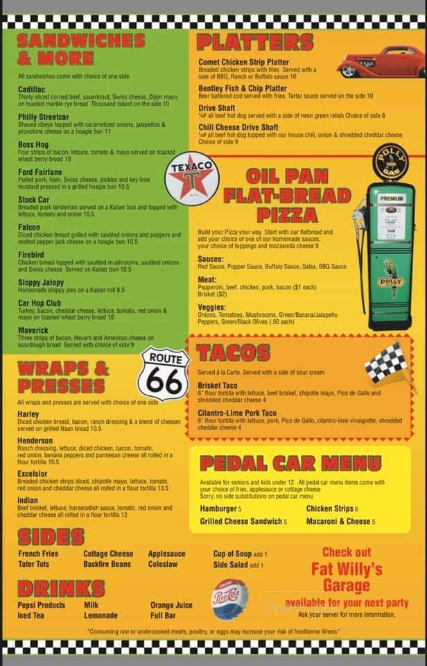 Fat Willy's - Rochester, MN menu_pic