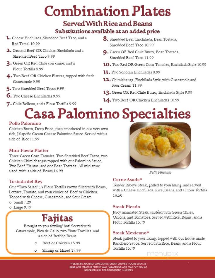 Casa Palomino Mexican Restaurant - Coolidge, AZ