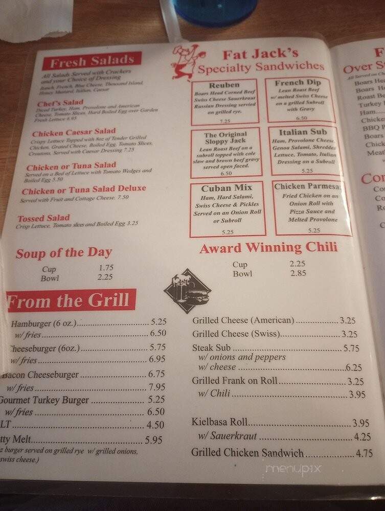 Fat Jacks Deli & Pub - Lakeland, FL menu_pic