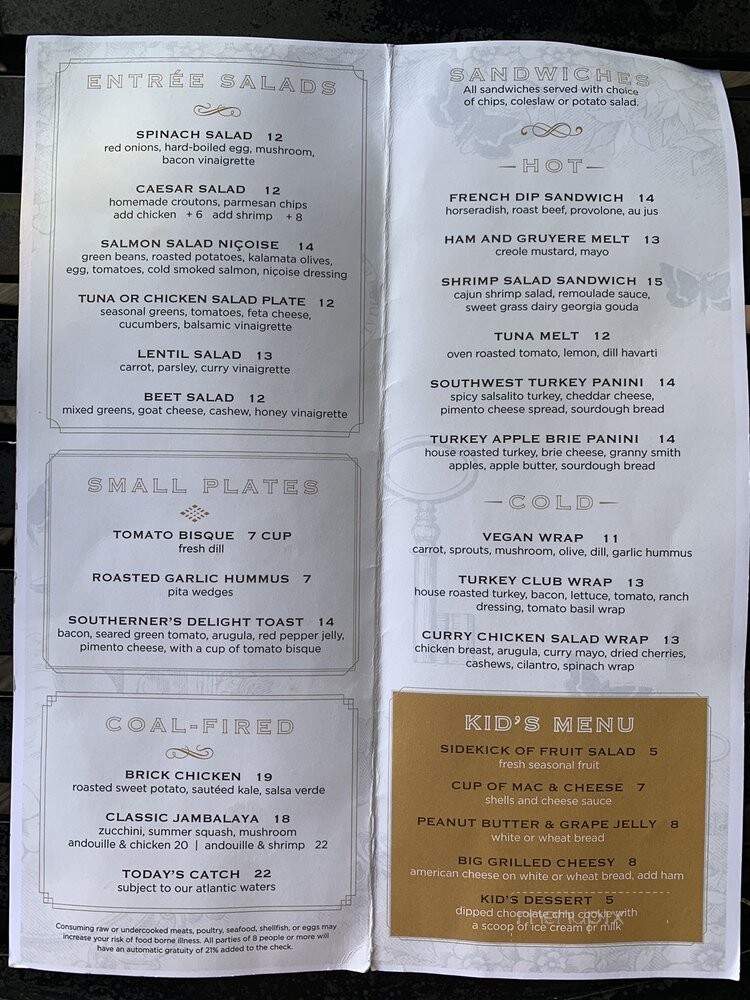 Marche Burette - Fernandina Beach, FL menu_pic