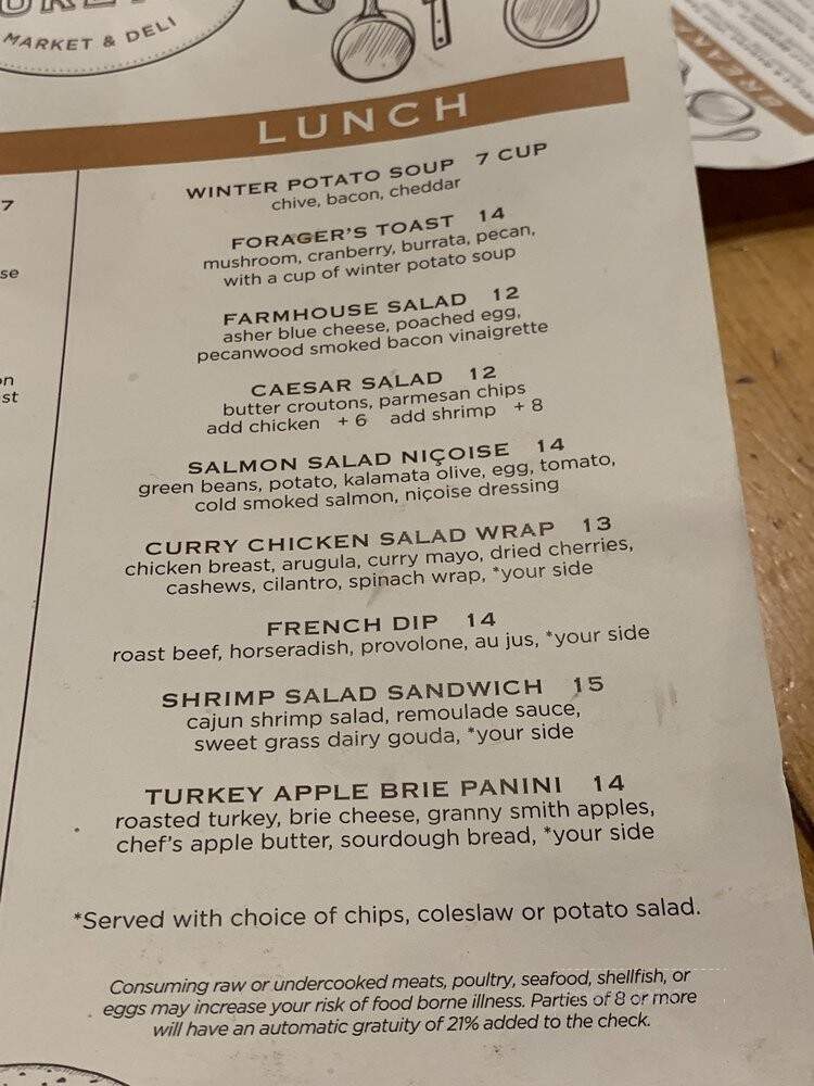 Marche Burette - Fernandina Beach, FL menu_pic