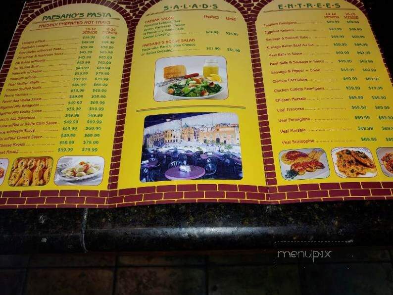 Paesano - Cape Coral, FL menu_pic