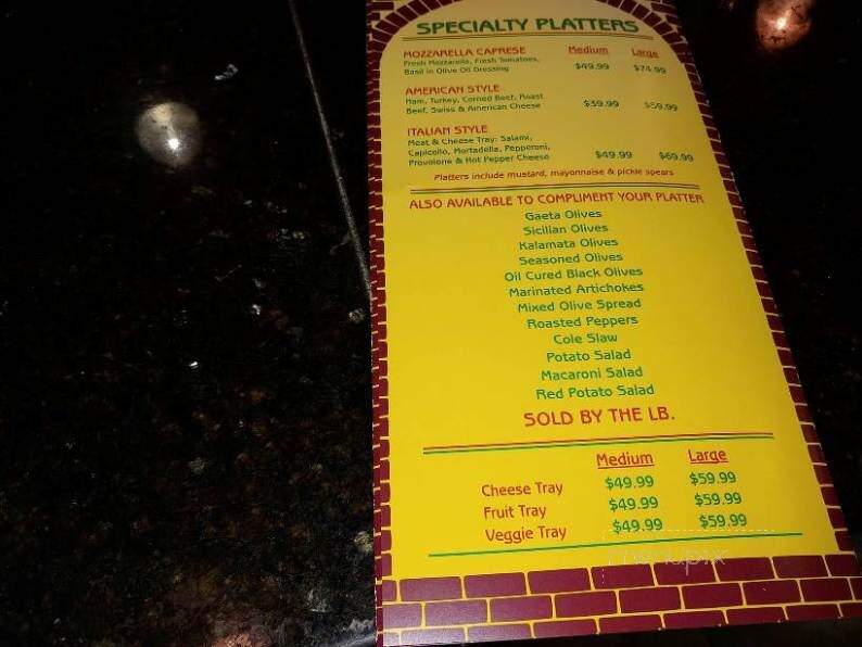 Paesano - Cape Coral, FL menu_pic