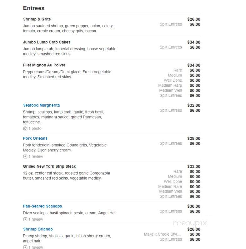 Just In Thyme Restaurant - Rehoboth Beach, DE menu_pic