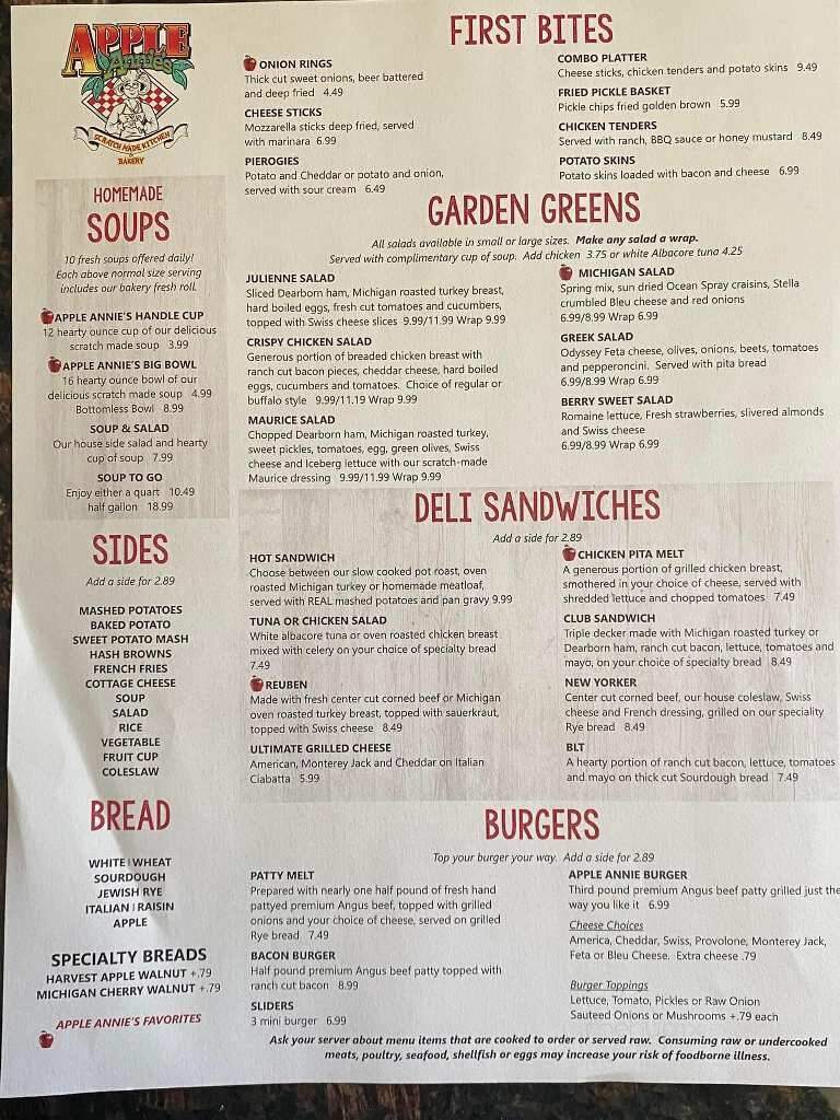 Apple Annies Kitchen & Bakery - Roseville, MI menu_pic