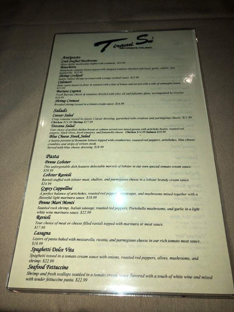 Tirami Su Italian Restaurant - Northville, MI