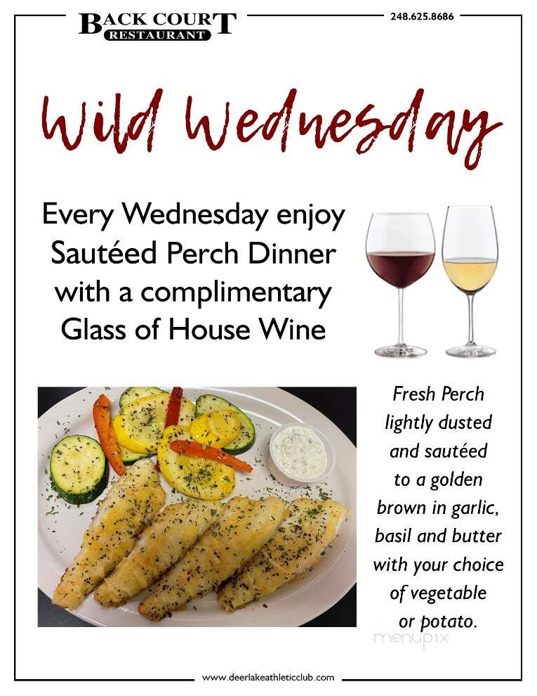 Deer Lake Athletic Club - Clarkston, MI menu_pic