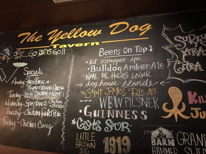 Yellow Dog Tavern - Winnipeg, MB menu_pic
