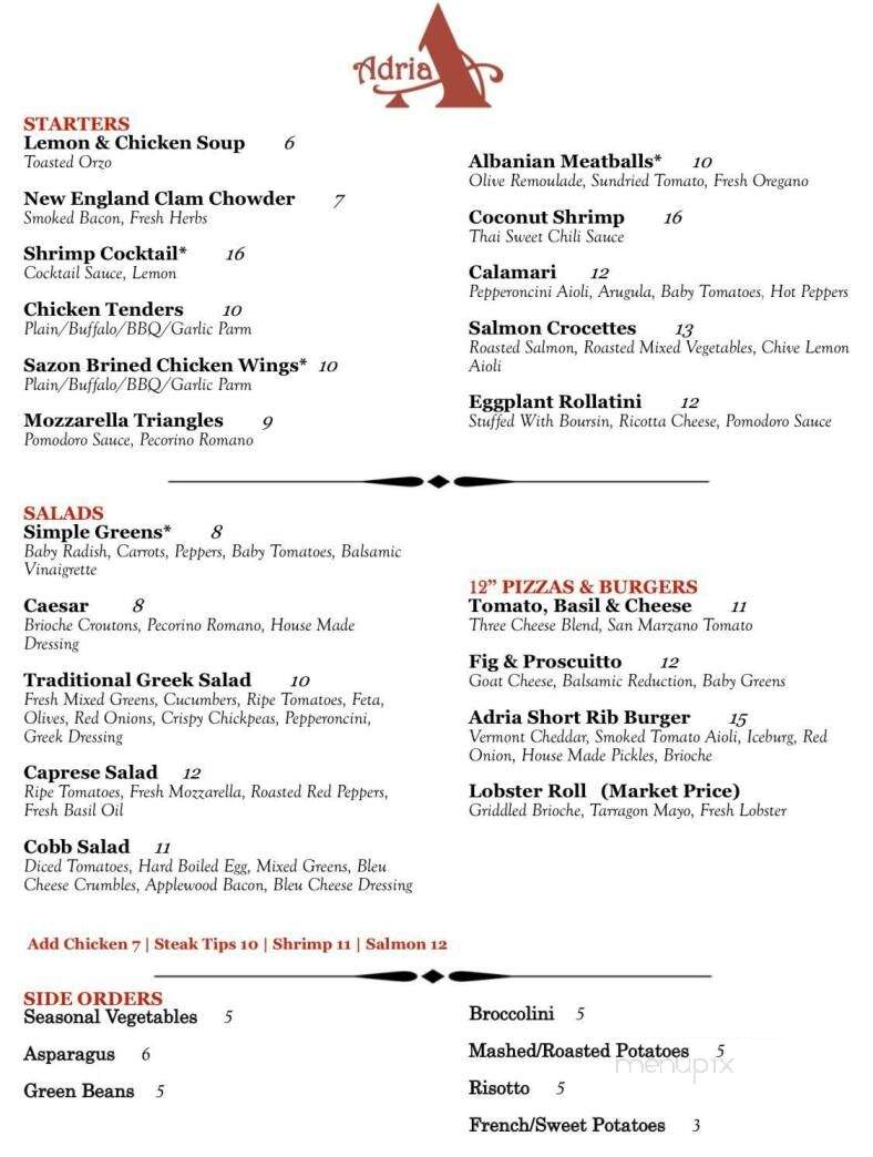 Cameron's On The Green - East Bridgewater, MA menu_pic