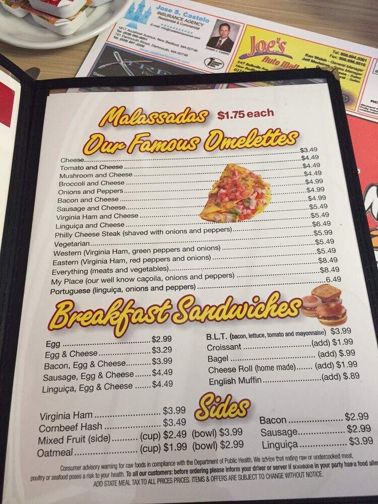 My Place Portuguese - New Bedford, MA menu_pic