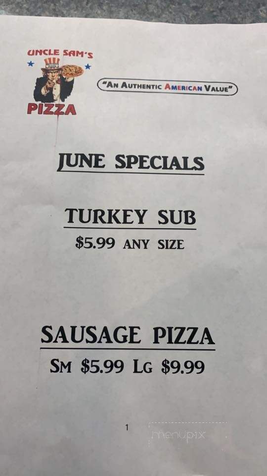 Uncle Sam's Pizza - East Brookfield, MA