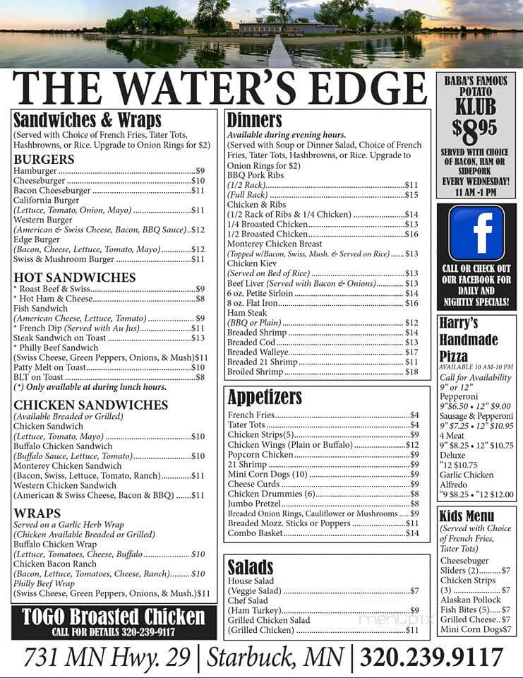 Water's Edge Bar & Restaurant - Starbuck, MN