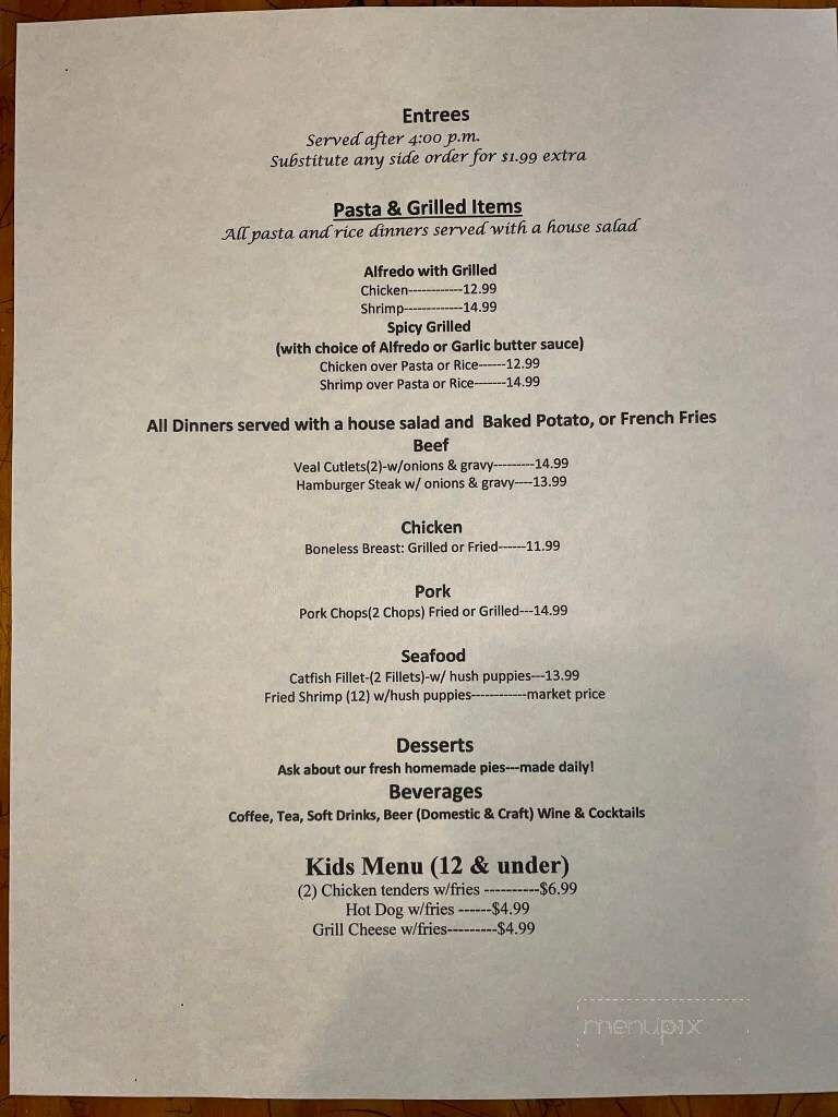 New's Restaurant - Meridian, MS menu_pic
