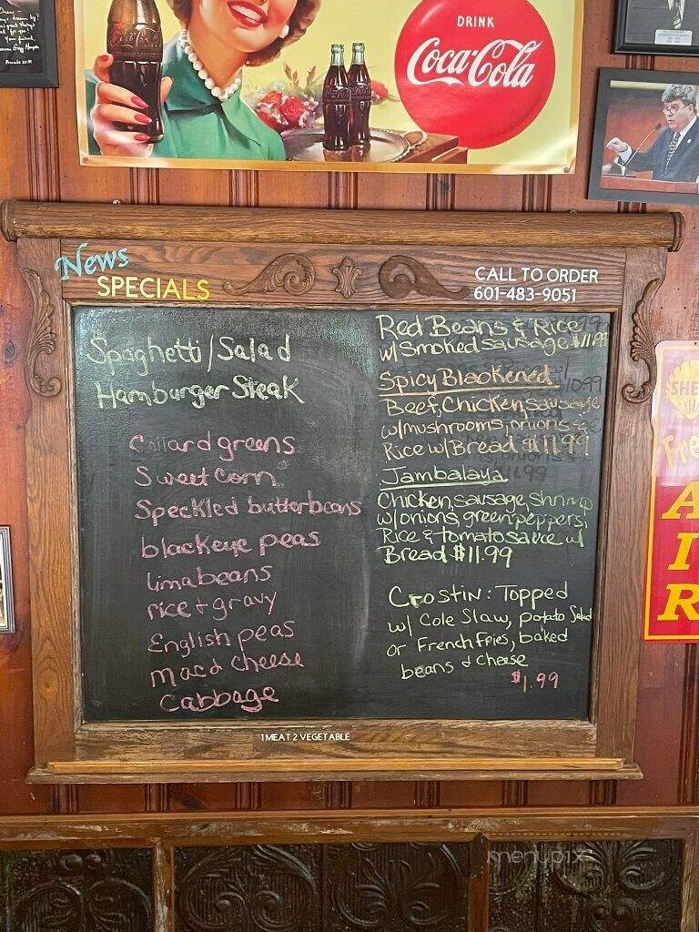 New's Restaurant - Meridian, MS menu_pic
