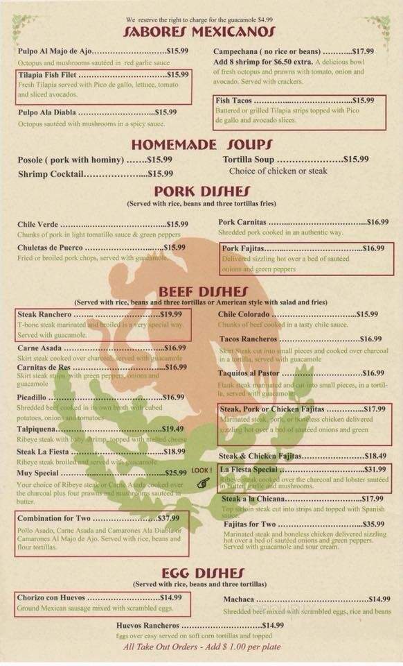 La Fiesta - Fallon, NV menu_pic