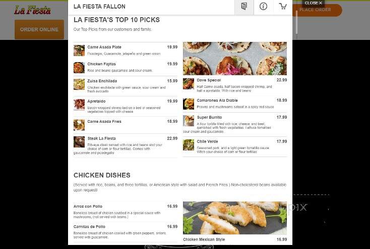 La Fiesta - Fallon, NV menu_pic