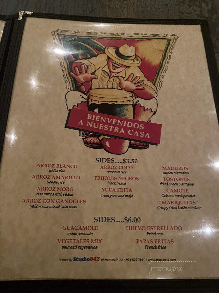 Cuban Petes - Montclair, NJ menu_pic