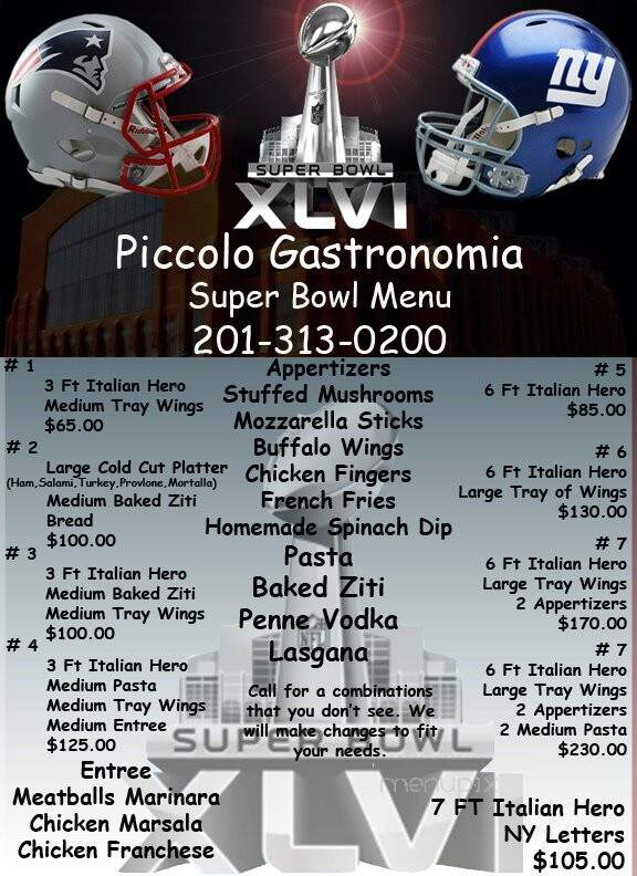 Piccolo Gastronomia Italiana - Ridgefield, NJ menu_pic