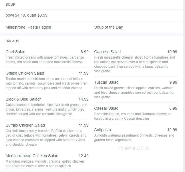 Pasquale's - East Aurora, NY menu_pic