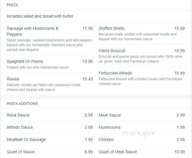 Pasquale's - East Aurora, NY menu_pic