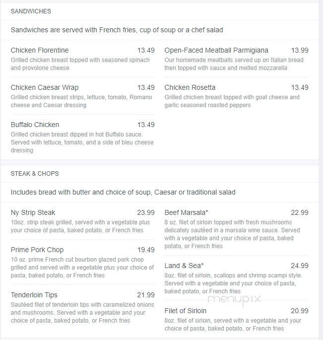 Pasquale's - East Aurora, NY menu_pic