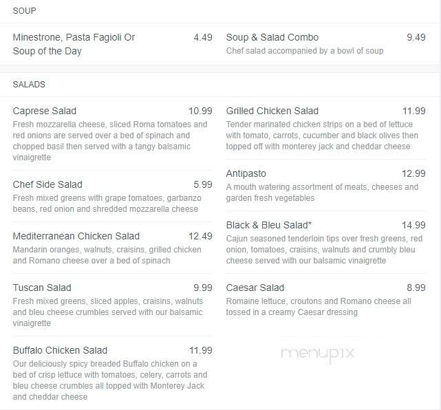 Pasquale's - East Aurora, NY menu_pic