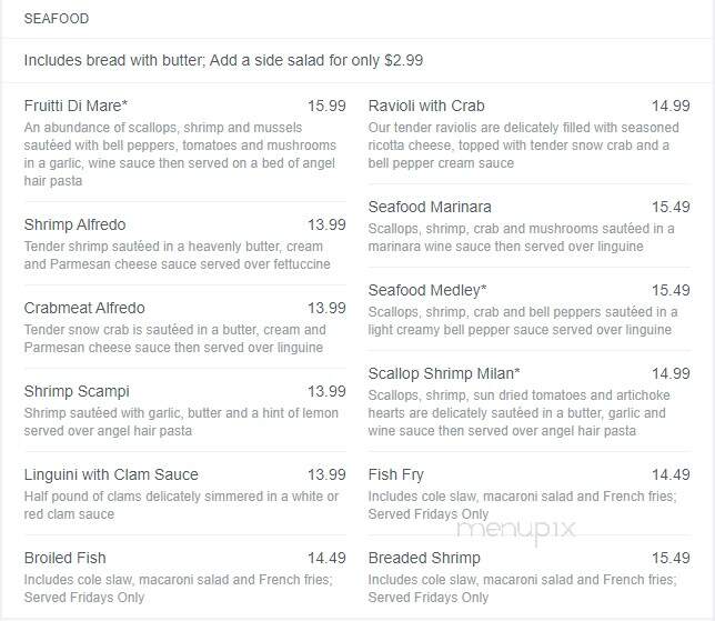 Pasquale's - East Aurora, NY menu_pic