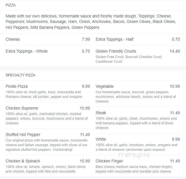Pasquale's - East Aurora, NY menu_pic
