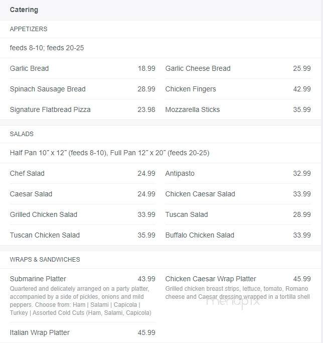 Pasquale's - East Aurora, NY menu_pic
