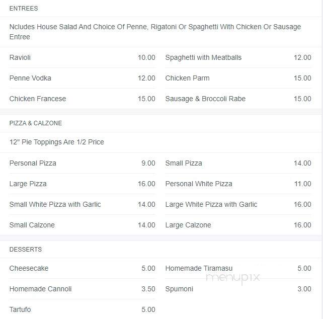 Toscani & Sons Deli - New Paltz, NY menu_pic