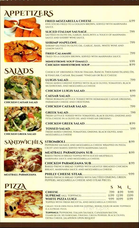 Luigi's Italian Restaurants - Bartlesville, OK menu_pic
