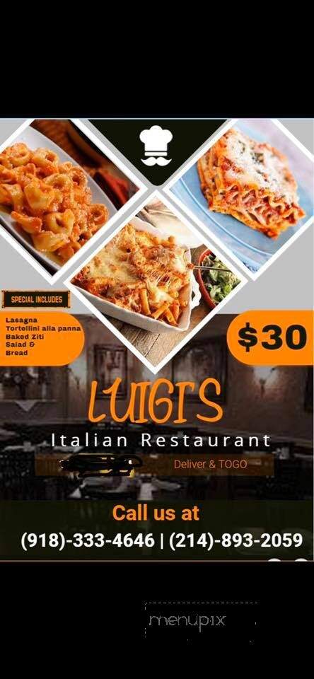 Luigi's Italian Restaurants - Bartlesville, OK menu_pic
