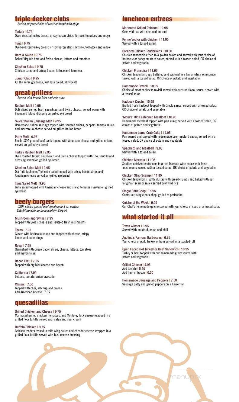 Agolino's Char Grill Restaurant - West Pittston, PA menu_pic