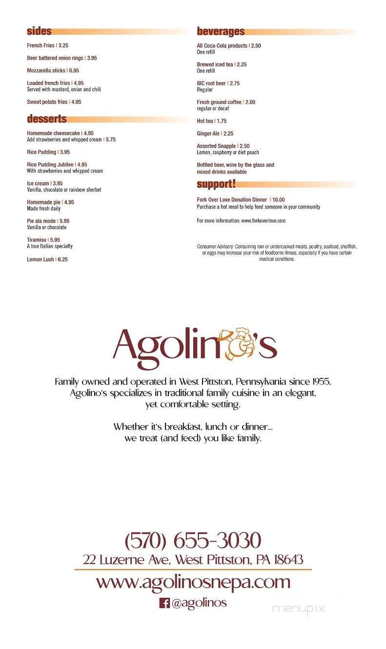 Agolino's Char Grill Restaurant - West Pittston, PA