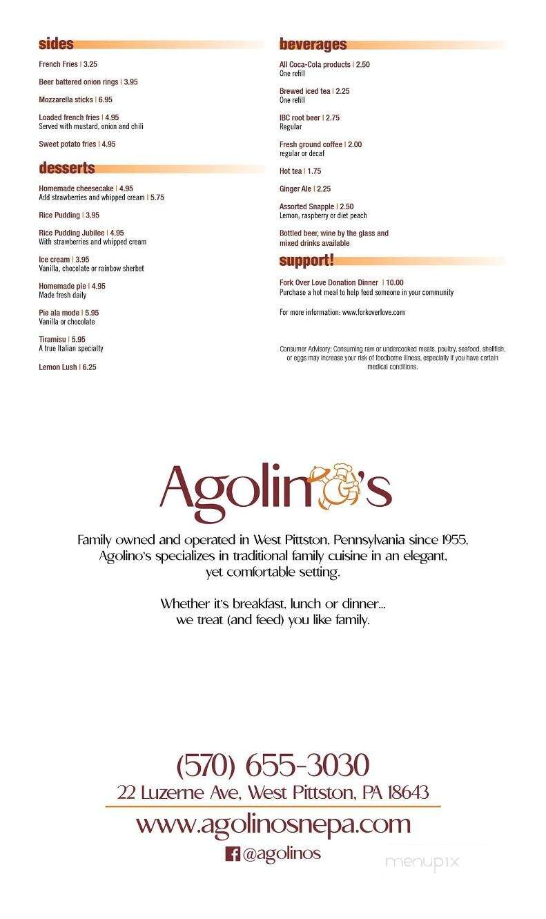 Agolino's Char Grill Restaurant - West Pittston, PA
