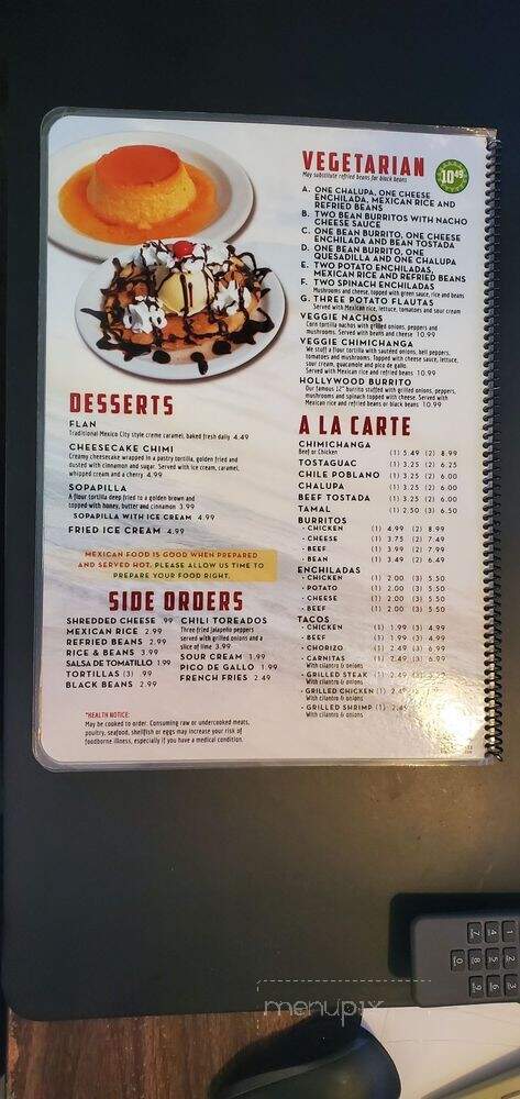 Azul Tequila Bar & Grill - St Joseph, MI menu_pic