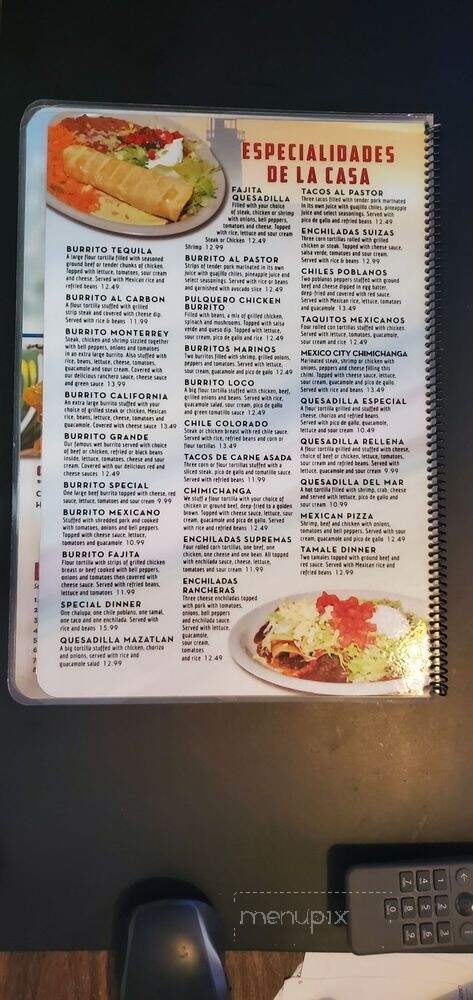 Azul Tequila Bar & Grill - St Joseph, MI menu_pic