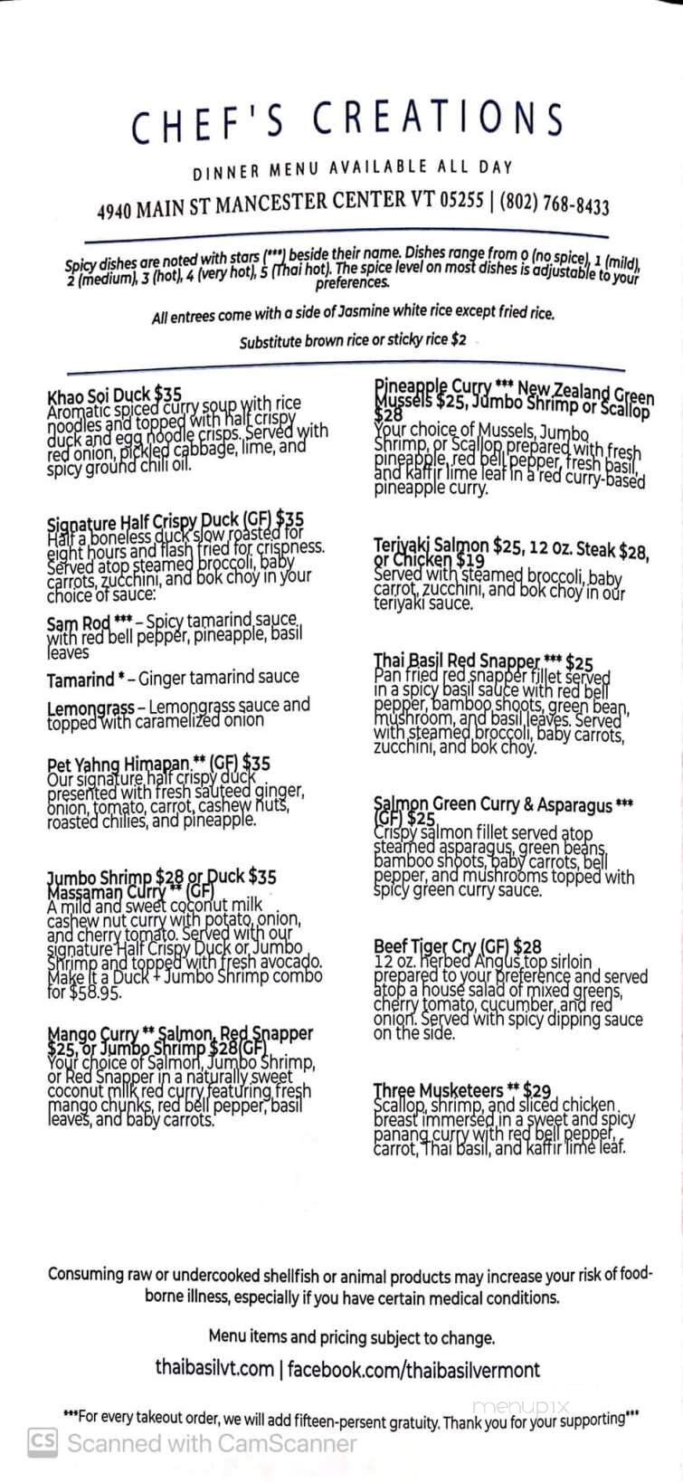 Thai Basil - Manchester, VT menu_pic
