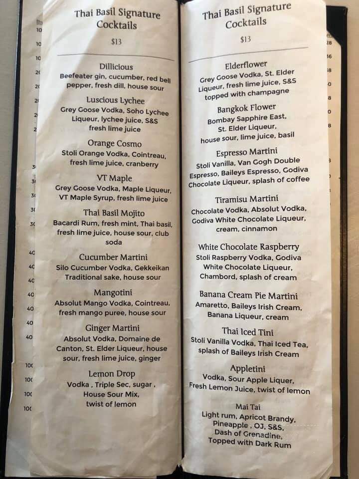 Thai Basil - Manchester, VT menu_pic