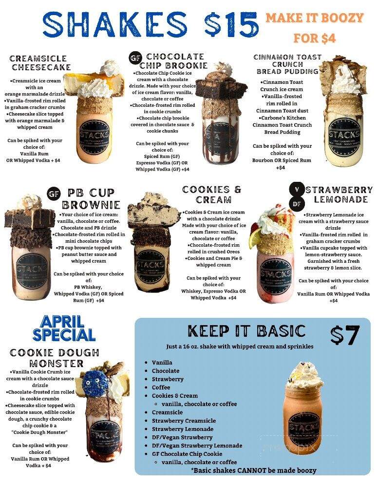 Stacks - Haverhill, MA menu_pic