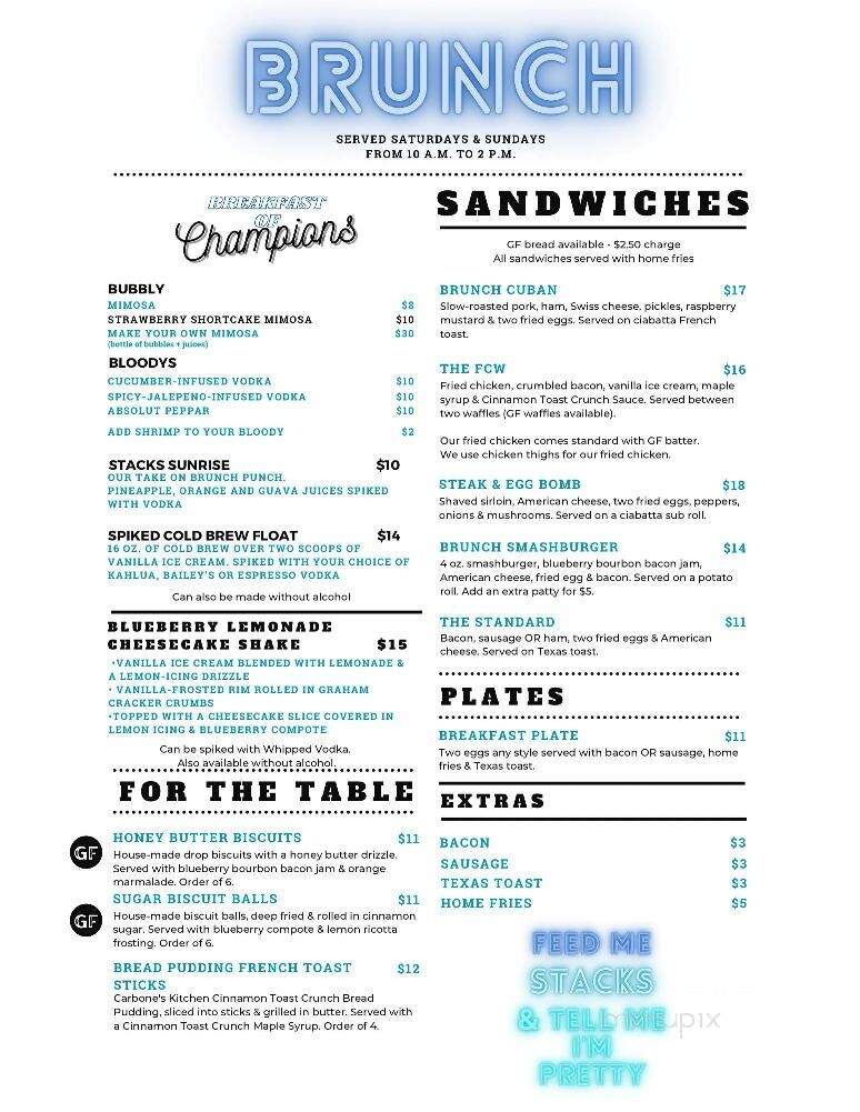 Stacks - Haverhill, MA menu_pic