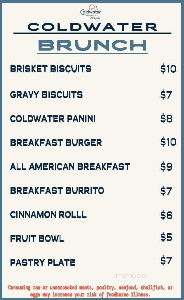 Coldwater Mountain Brewpub - Anniston, AL menu_pic