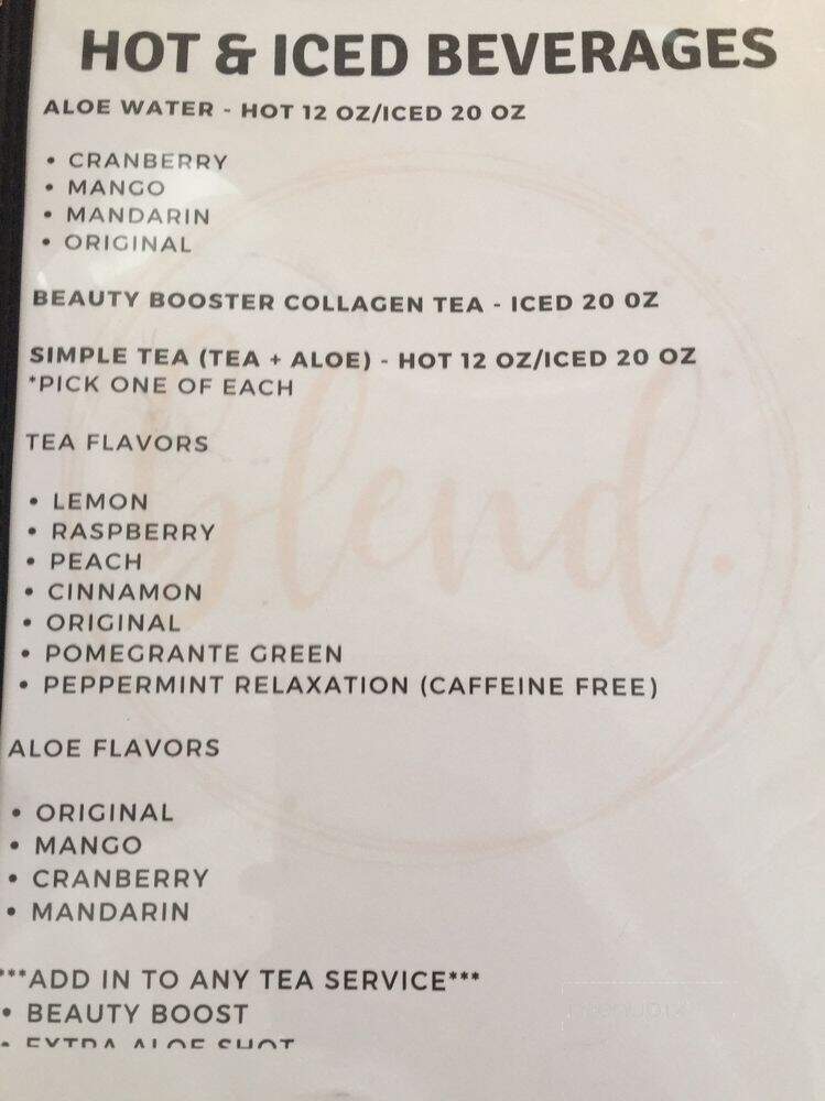 Blend - Weymouth, MA menu_pic