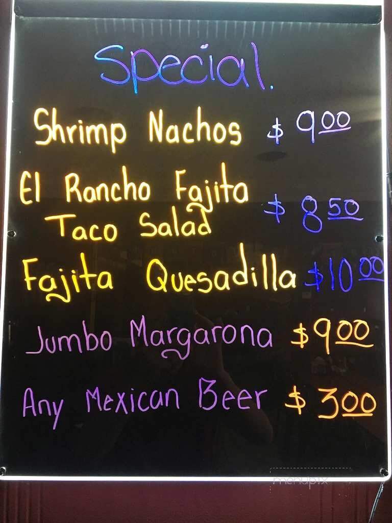 El Rancho Grande - Villa Grove, IL menu_pic