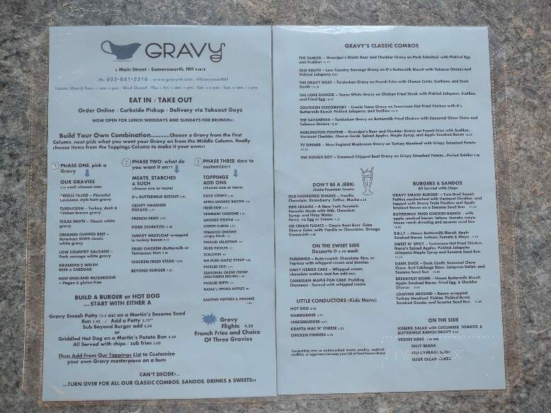 Gravy - Somersworth, NH menu_pic