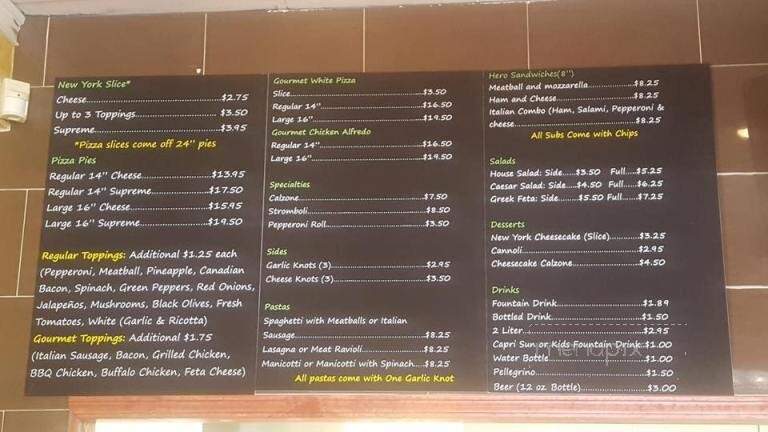 Jimmy's New York Pizzeria - Broken Arrow, OK menu_pic