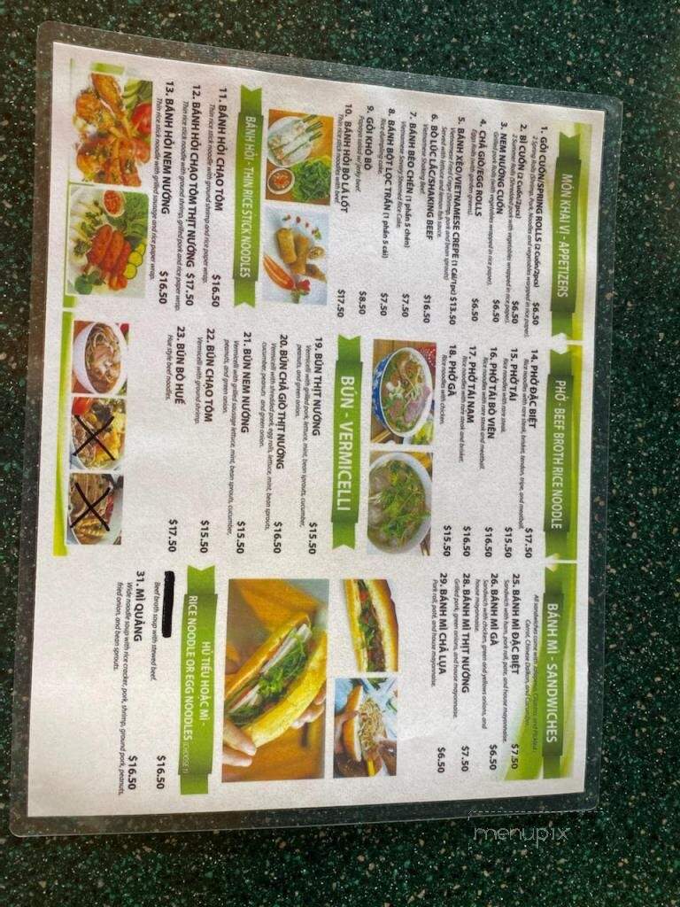 Pho Viet - Cincinnati, OH menu_pic