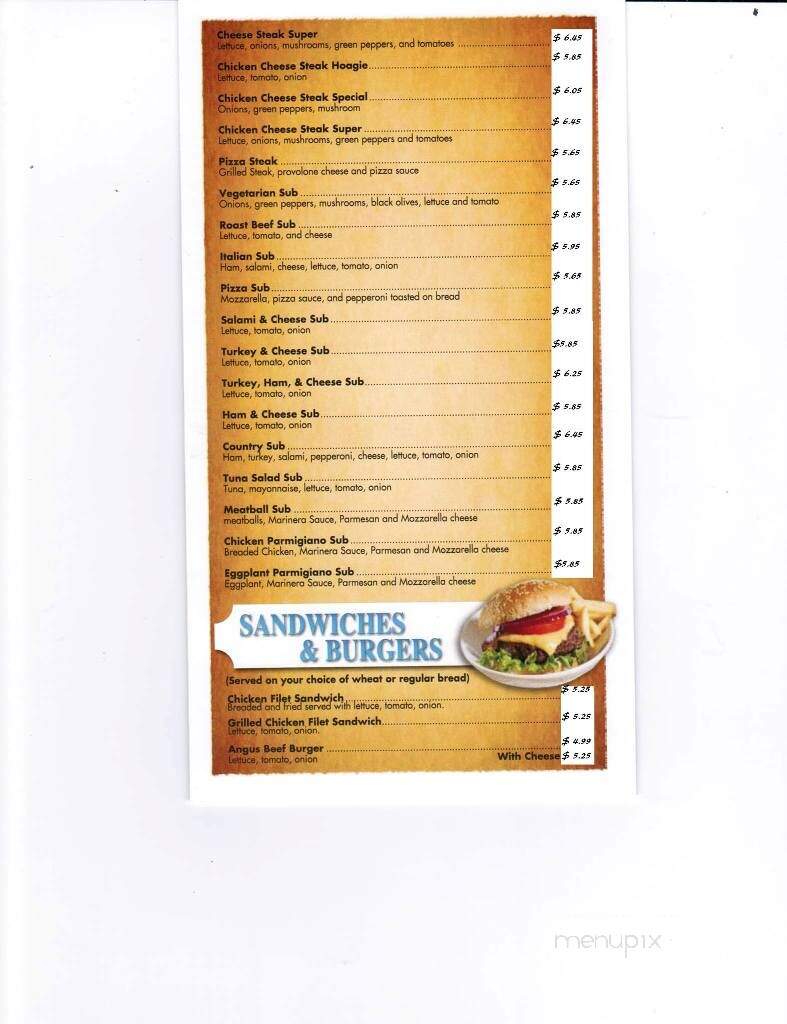 Elizabeth's Pizza - Reidsville, NC menu_pic