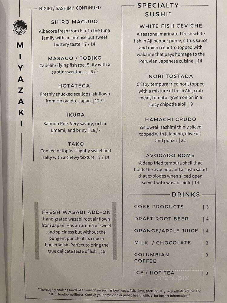 Miyazaki - Murray, UT menu_pic